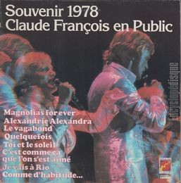 [Pochette de Souvenir 1978 - Claude François en public]