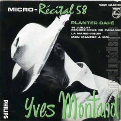 [Pochette de Micro-rcital 58 n2 - Planter caf (Yves MONTAND)]