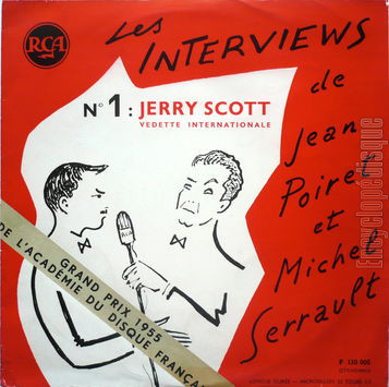 [Pochette de interviews de Jean Poiret et Michel Serrault n 1 : Jerry Scott (Jean POIRET et Michel SERRAULT)]