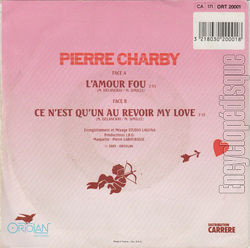 [Pochette de L’amour fou (Pierre CHARBY) - verso]