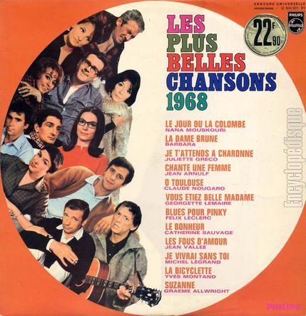 [Pochette de les plus belles chansons 1968 (COMPILATION)]