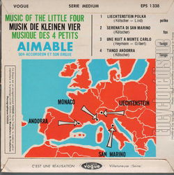 [Pochette de Music of the little four / Musik die kleinen vier / Musique des 4 petits (AIMABLE) - verso]