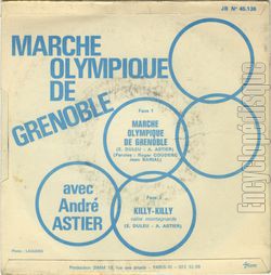 [Pochette de Marche olympique de Grenoble (André ASTIER) - verso]