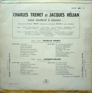 [Pochette de Charles Trenet et Jacques Hlian vous invitent  la danse (Jacques HLIAN) - verso]
