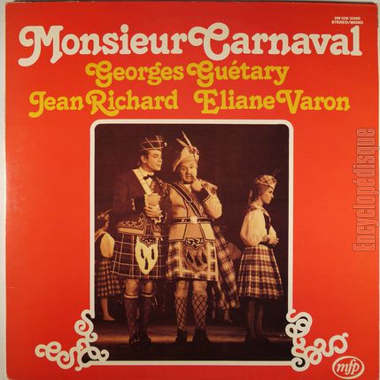 [Pochette de Monsieur Carnaval (Georges GUTARY et Jean RICHARD)]