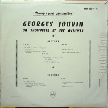 [Pochette de Musique pour garonnire (Georges JOUVIN) - verso]