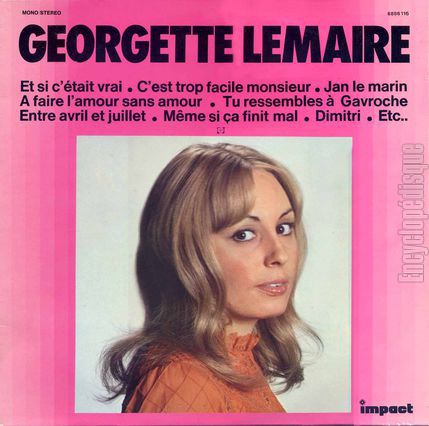 [Pochette de Compilation 1965 - 1970 (Georgette LEMAIRE)]