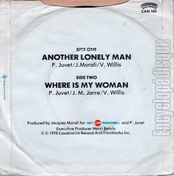 [Pochette de Another lonely man (Patrick JUVET) - verso]