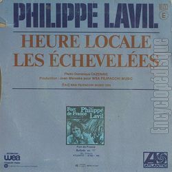 [Pochette de Heure locale / les cheveles (Philippe LAVIL) - verso]