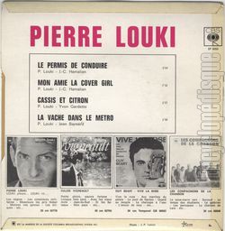 [Pochette de Mon amie, la cover girl (Pierre LOUKI) - verso]