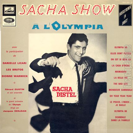 [Pochette de Sacha show  l’Olympia (Sacha DISTEL)]