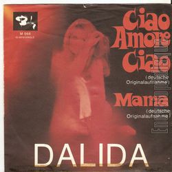 [Pochette de Ciao amore ciao / Mama - versions allemandes (DALIDA) - verso]