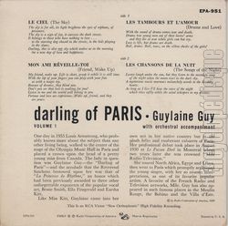 [Pochette de Darling of Paris (Guylaine GUY) - verso]