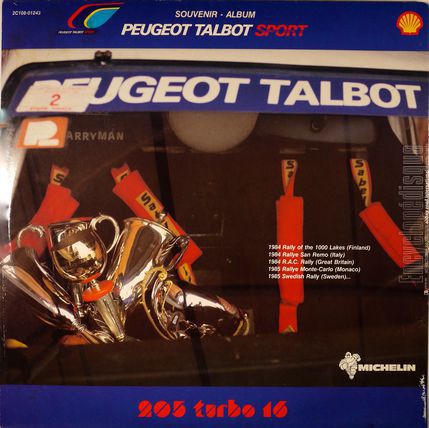 [Pochette de Peugeot Talbot Sport - World rally championship 1985 (Richard LORD) - verso]