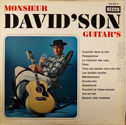 [Pochette de Monsieur David’son guitar’s (Monsieur DAVID’SON GUITAR’S)]