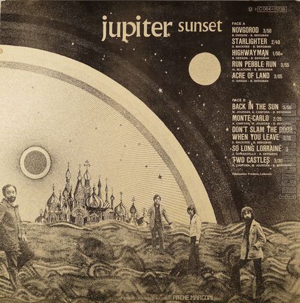 [Pochette de Jupiter Sunset (JUPITER SUNSET) - verso]