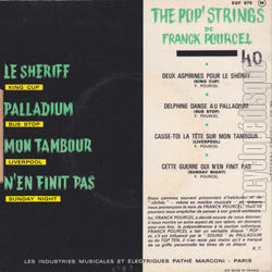 [Pochette de The pop’ strings de Franck Pourcel (Franck POURCEL) - verso]