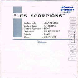 [Pochette de Scorpions theme (Les SCORPIONS) - verso]