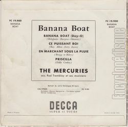 [Pochette de Banana boat (The MERCURIES) - verso]