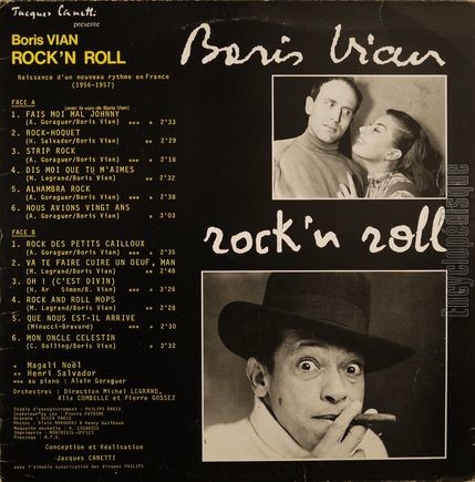 [Pochette de Boris Vian Rock’n’roll (COMPILATION)]