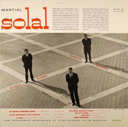 [Pochette de Martial Solal "Trio" (Martial SOLAL) - verso]