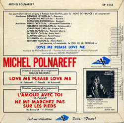 [Pochette de Love me please love me (Michel POLNAREFF) - verso]