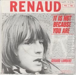 [Pochette de It is not because you are (RENAUD) - verso]