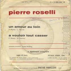 [Pochette de Un amour au loin (Pierre ROSELLI) - verso]