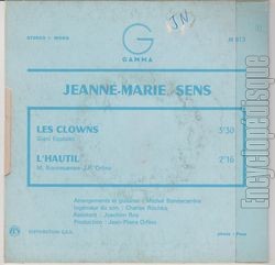 [Pochette de Les clowns (Jeanne-Marie SENS) - verso]