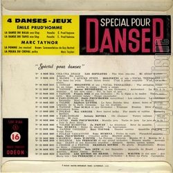 [Pochette de Spcial pour danser - 4 danses-jeux (COMPILATION) - verso]