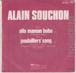 [Pochette de Allo maman bobo / Poulaillers’ song (Alain SOUCHON) - verso]