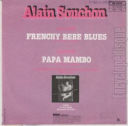 [Pochette de Frenchy bb blues / Papa mambo (Alain SOUCHON) - verso]