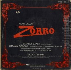 [Pochette de Zorro (B.O.F.  Films ) - verso]