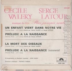 [Pochette de Plus jamais seuls (Cécile VALERY et Serge LATOUR) - verso]