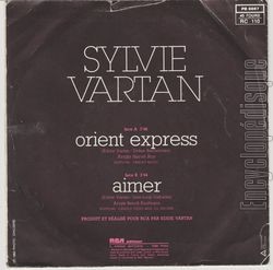 [Pochette de Orient-Express (Sylvie VARTAN) - verso]