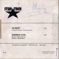 [Pochette de Ho Mary / Business star (STAR TREK) - verso]