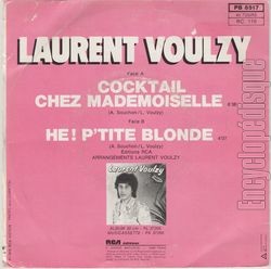 [Pochette de Cocktail chez mademoiselle / H ! P’tite blonde (Laurent VOULZY) - verso]