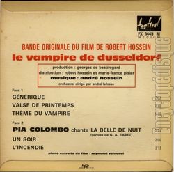 [Pochette de Le Vampire de Dusseldorf (B.O.F.  Films ) - verso]