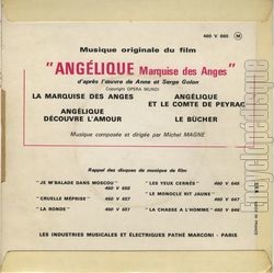 [Pochette de Anglique marquise des anges (B.O.F.  Films ) - verso]