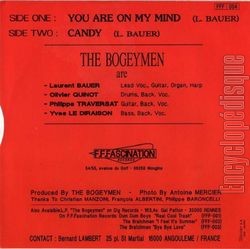 [Pochette de The BOGEYMEN  You are on my mind  (Les ANGLOPHILES) - verso]