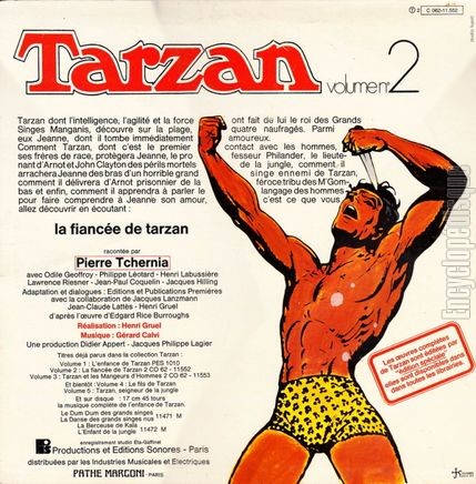 [Pochette de Tarzan - volume n 2 - La fiance de Tarzan (JEUNESSE) - verso]