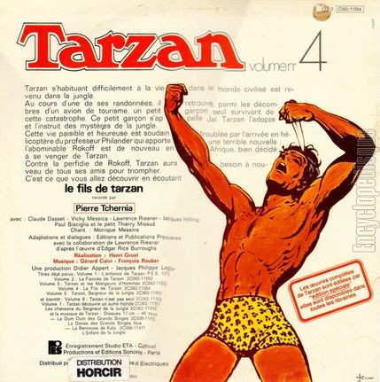 [Pochette de Tarzan - volume n 4 - Le fils de Tarzan (JEUNESSE) - verso]