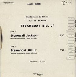 [Pochette de Steamboat Bill Jr (B.O.F.  Films ) - verso]