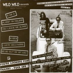 [Pochette de The SWINDLERS -  Wild wild teenagers  (Les ANGLOPHILES) - verso]