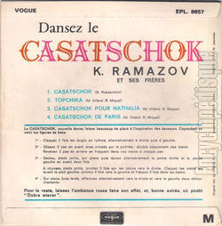 [Pochette de Dansez le Casatschok (K. RAMAZOV ET SES FRRES) - verso]