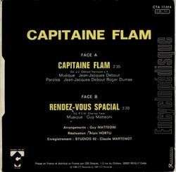 [Pochette de Capitaine Flam (T.V. (Tlvision)) - verso]