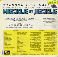 [Pochette de Heckle et Jeckle (T.V. (Tlvision)) - verso]