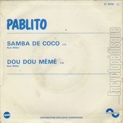 [Pochette de Samba de coco (PABLITO) - verso]