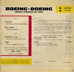 [Pochette de Boeing Boeing (B.O.F.  Films ) - verso]