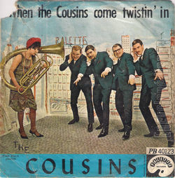 [Pochette de Hey Mae ! / When the Cousins come twistin’ in (The COUSINS) - verso]